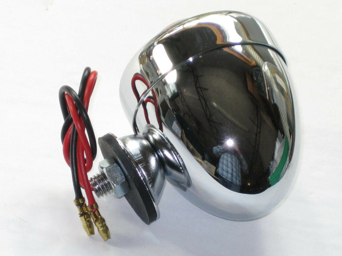 12v Bullet light dual fillament red lens brake light motorcycle