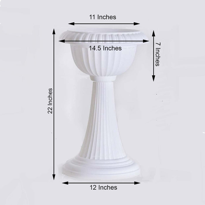 Decorative Columns, White Column Pedestal, Column Pedestal Plant Stand, Pedestal Plant Stand, Column Plant Stand, White Planters#color_parent