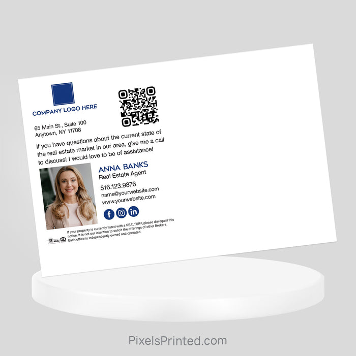 Coldwell Banker Thanksgiving cheat sheet postcards PixelsPrinted