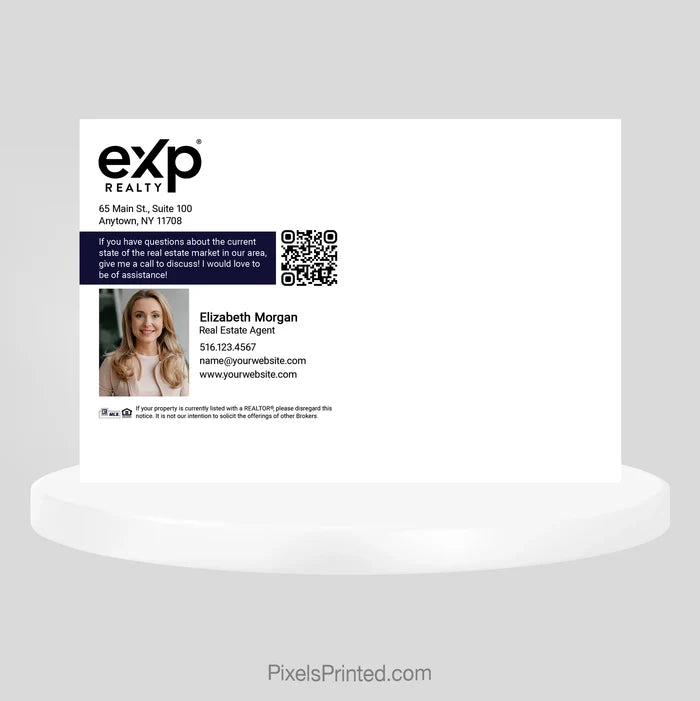 cooler real estate agent postcards for real exp realty agents