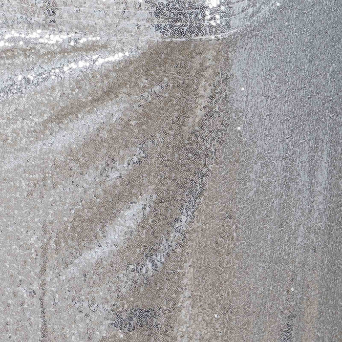 table skirt, table skirt velcro, table skirt design, table skirt linen, sequin table skirt#color_silver
