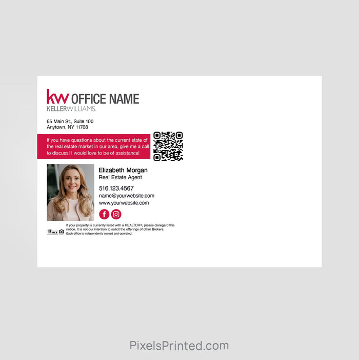 Keller Williams real estate hello neighbor postcards PixelsPrinted