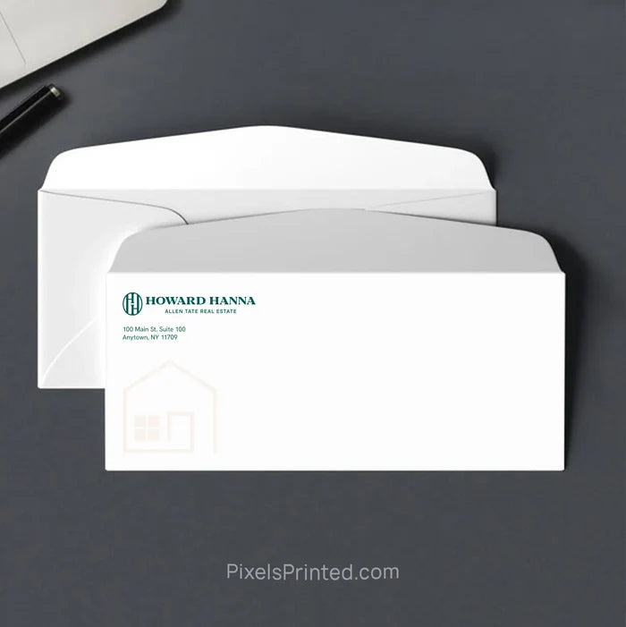 Personalized Howard Hanna real estate office envelope with return address
