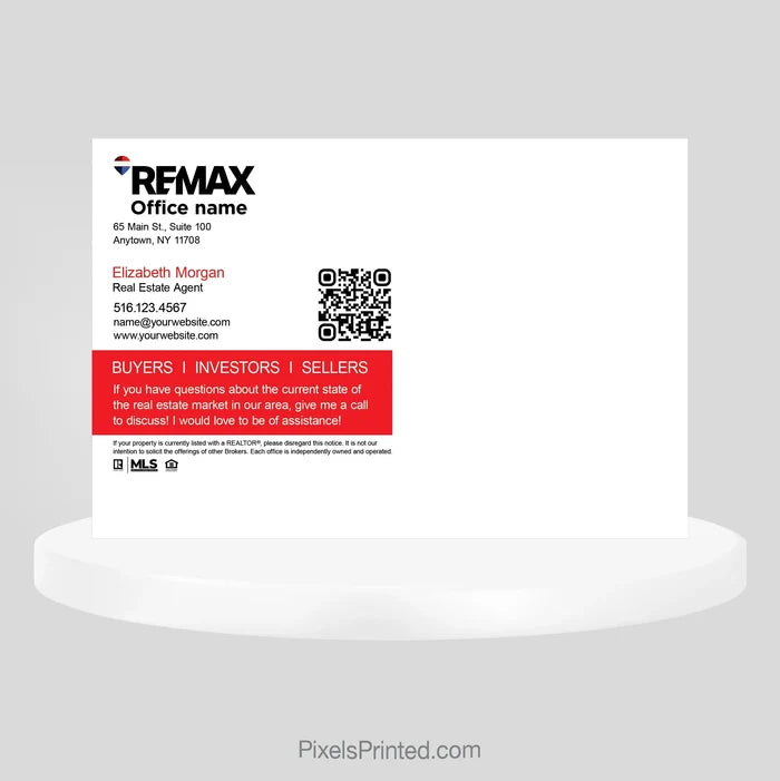 REMAX real estate marketing postcard designed for broad outreach