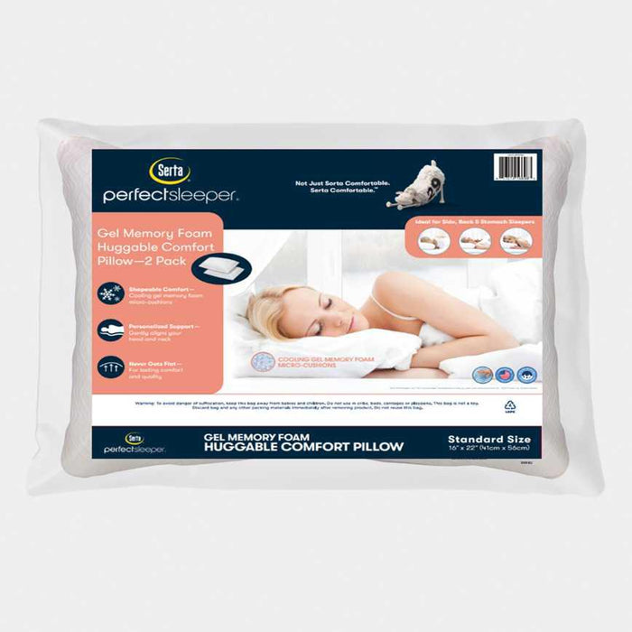 Serta Memory Foam Pillow 16" x 22" 2 pk.