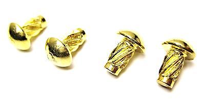 set of 4 / 06-1287 brass rivet Norton Commando registration plate kit