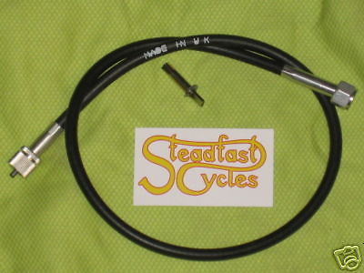Tachometer Cable 32" 2'8" w spade Tach Aerco Triumph BSA UK Made