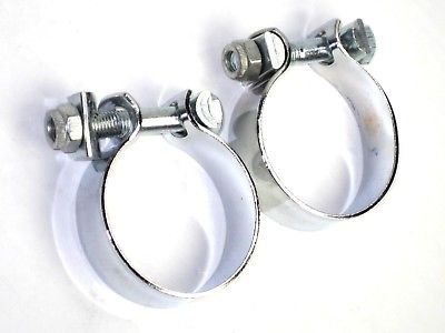 TRIUMPH BSA 1 7/8" exhaust muffler CLAMPS UK complete clamp 70-3676