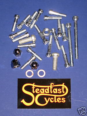 Triumph CEI 1964 - 1968 screw kit engine side cover set Phillips head UK made 26