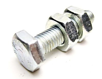 Triumph chain adjuster screw stop 14-0107 bolt & thin nuts 14-0401 for 37-3742