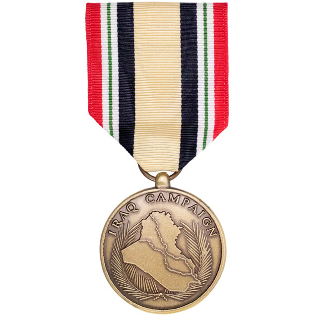 U.S. Military Iraq Campaign Medal (ICM) Full Size Medal, Anodized or Oxidized