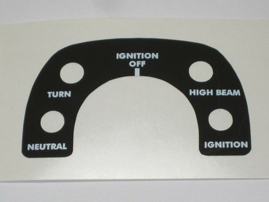 06-5722 Norton instrument panel decal 850 1975 MKIII MK3 console UK Made