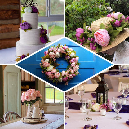Silk Peonies, Artificial Flower Bouquet, Faux Peonies, Artificial Peonies, High Quality Silk Flowers#color_parent