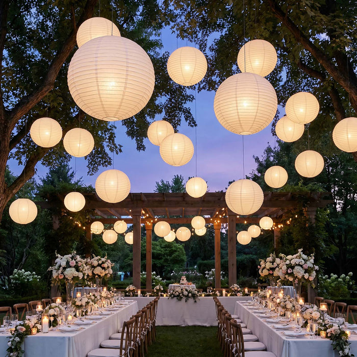 Chinese paper lanterns, paper lanterns, Chinese lanterns, paper lantern decorations, hanging paper lanterns, decorative paper lanterns#color_white