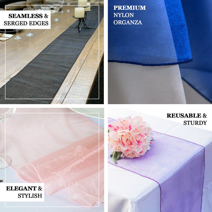 organza table runners, sheer table runners, 108 inch table runner, tablecloth runners, table runner decor#color_parent