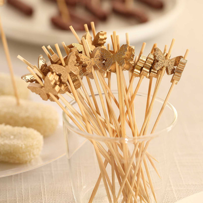 Bamboo Skewers, Party Picks, Cocktail Sticks, Appetizer Picks, Fruit Skewers#color_parent