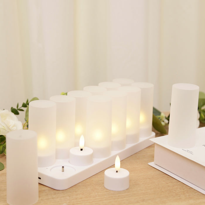 tealight candles,led candles, flameless candles, warm white candles, led tealight candles, flameless tealight candles#color_white
