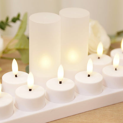 tealight candles,led candles, flameless candles, warm white candles, led tealight candles, flameless tealight candles#color_white