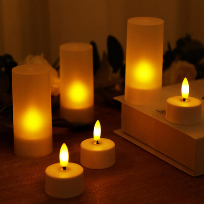 tealight candles,led candles, flameless candles, warm white candles, led tealight candles, flameless tealight candles#color_white