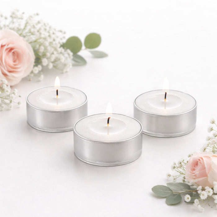 tealight candles, candles, wax candles, unscented candle, wax tealight candle#color_white