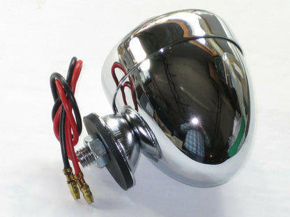12v Bullet light dual fillament red lens brake light motorcycle
