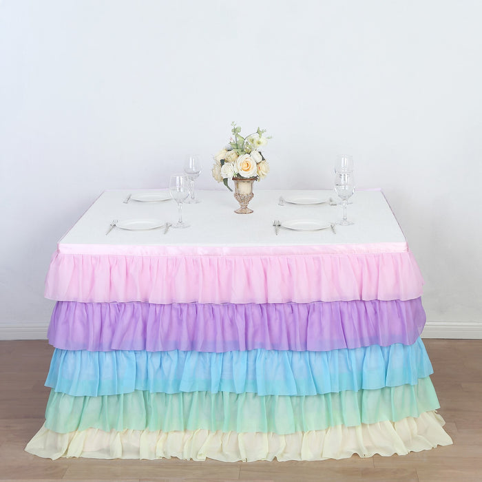 table skirt, tutu table skirt, ruffled table skirt, cloth table skirt, skirt for table#color_parent
