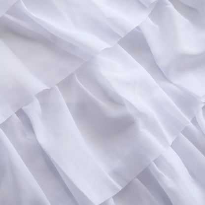 table skirt, tutu table skirt, ruffled table skirt, cloth table skirt, skirt for table#color_white