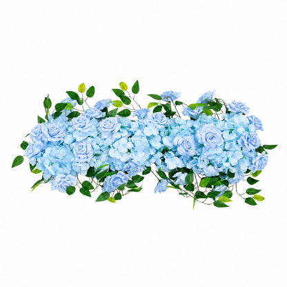 floral swag, flower swag, floral swags, flower swags, artificial floral swag, silk floral swag, hanging floral swag, wedding floral swag, floral garland swag#color_light-blue