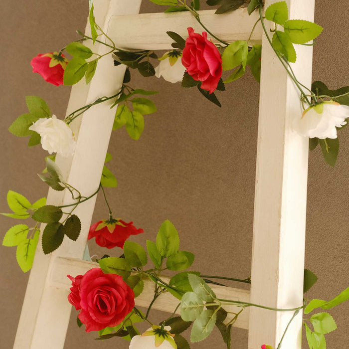 artificial flower garland, rose garland, flower vines, hanging vines, flowers and vines#color_parent