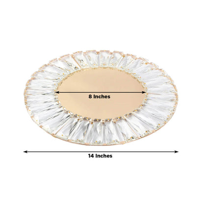 mirror glass charger plates, crystal pendant charger plates, metal charger plates, decorative charger plates, mirrored charger plates, glass charger plates#color_parent