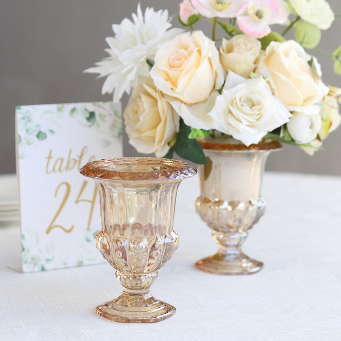 glass flower vases, roman vases, centerpiece vases, pedestal vases, flower urn vase#color_parent