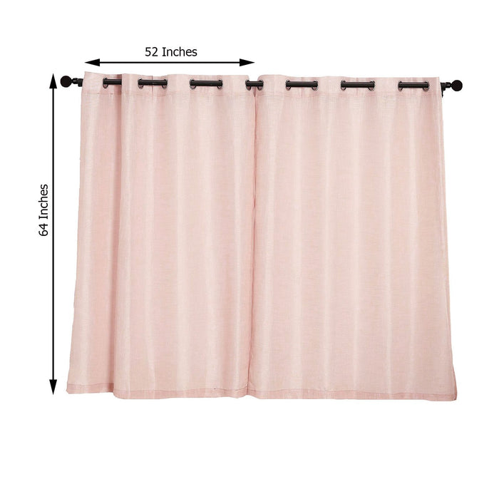 Linen Curtains, Linen Curtain Panels, Semi Sheer Curtains, Faux Linen Curtains, Linen Curtain Panels With Grommets#color_parent