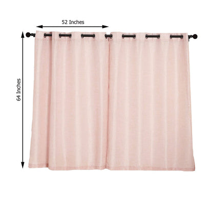 Linen Curtains, Linen Curtain Panels, Semi Sheer Curtains, Faux Linen Curtains, Linen Curtain Panels With Grommets#color_parent