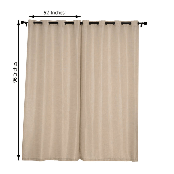 Linen Curtains, Linen Curtain Panels, Semi Sheer Curtains, Faux Linen Curtains, Linen Curtain Panels With Grommets#color_parent