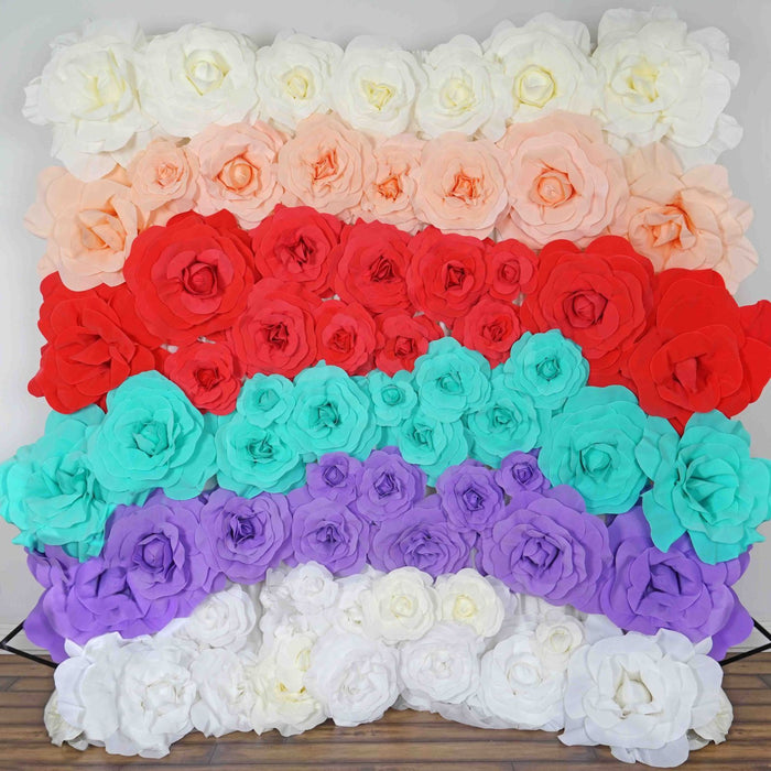 decorative flowers, wall flower decor, large artificial flowers, foam craft flowers, artificial rose flowers#color_parent