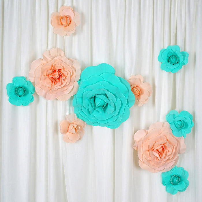 decorative flowers, wall flower decor, large artificial flowers, foam craft flowers, artificial rose flowers#color_parent