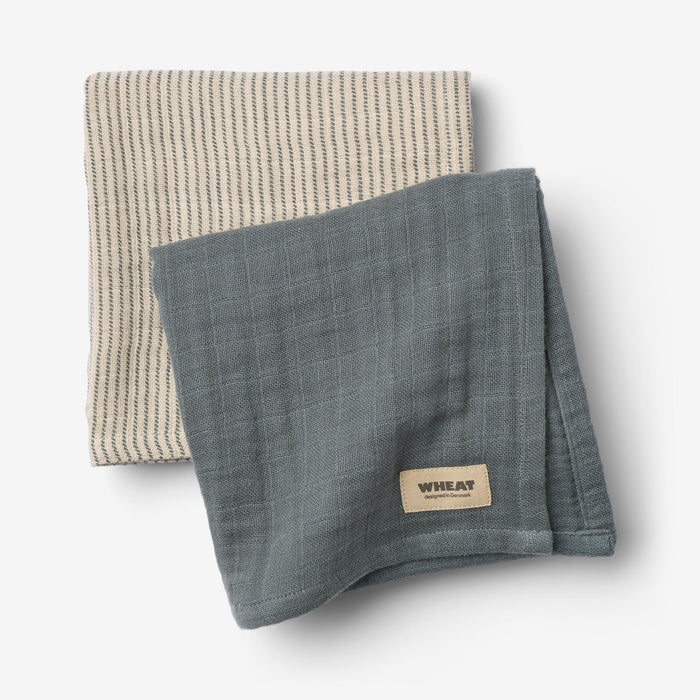 Wheat Main 2 pk Muslin Kaya Accessory 1460 stormy weather