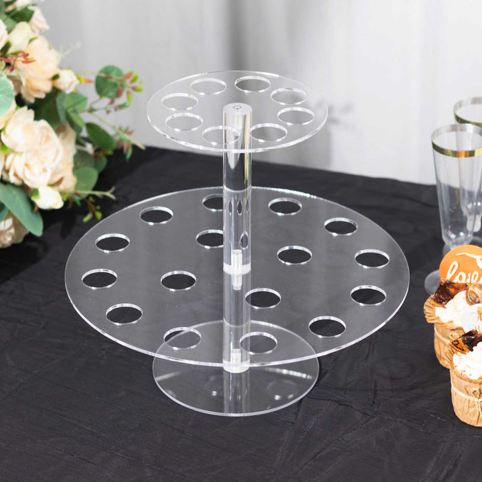 acrylic, ice cream cone stand, ice cream cone holder, waffle cone holders, display stand#color_clear