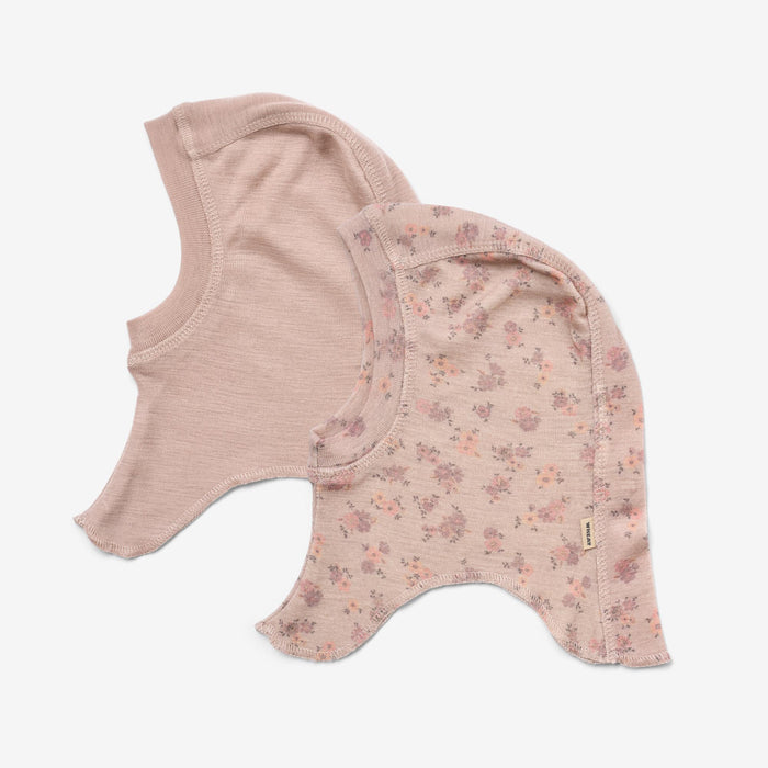 Wheat Wool 2 Wool Balaclava Felix Accessory 1358 lilac flowers