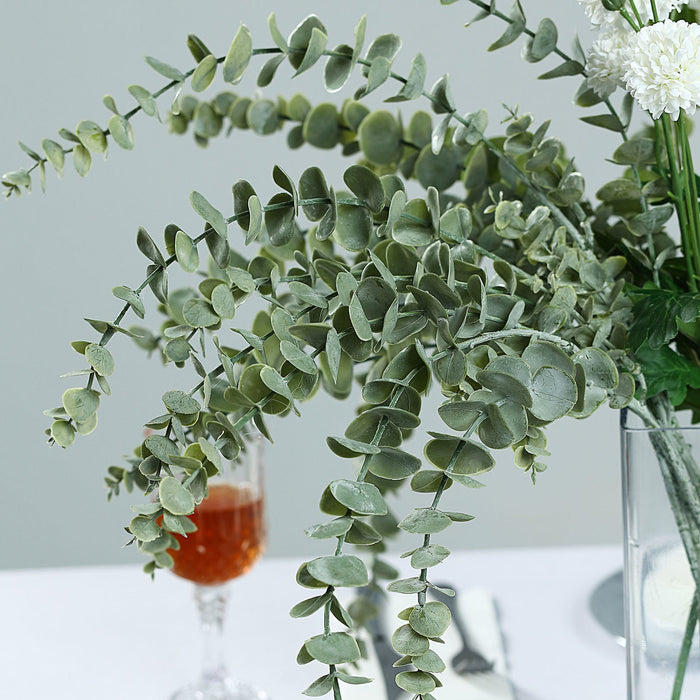 Artificial Indoor Plants, Fake House Plants, Faux Plants, Artificial Plant Decor, Artficial Eucalyptus Plant#color_frosted-green