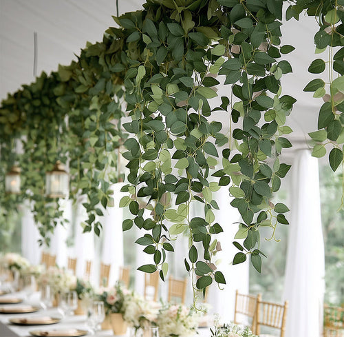artificial greenery, greenery bushes, rose leaf vines, hanging leaf vines, leaf vines, artificial rose leaf, silk hanging vines#color_parent