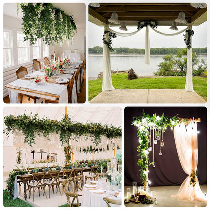 artificial greenery, greenery bushes, rose leaf vines, hanging leaf vines, leaf vines, artificial rose leaf, silk hanging vines#color_parent