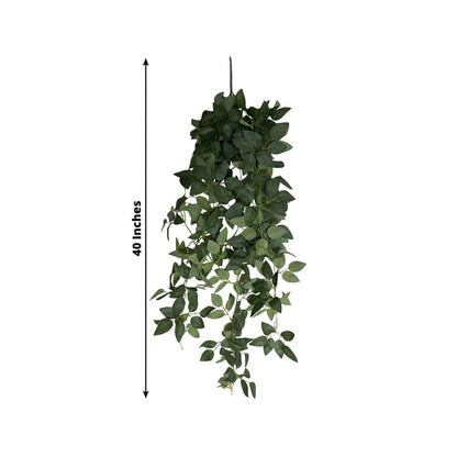 artificial greenery, greenery bushes, rose leaf vines, hanging leaf vines, leaf vines, artificial rose leaf, silk hanging vines#color_parent