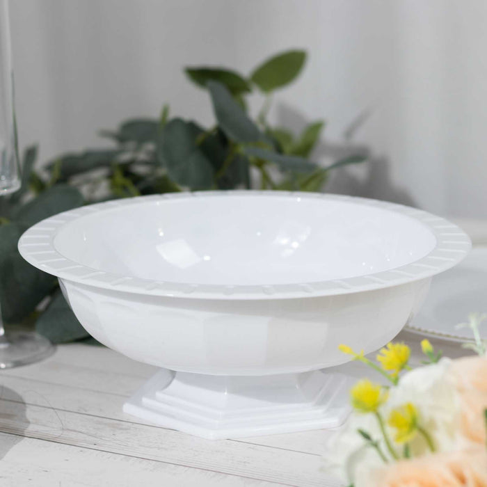 compote bowl, compote vases, compote centerpiece, plastic compote vase, floral compote#color_parent