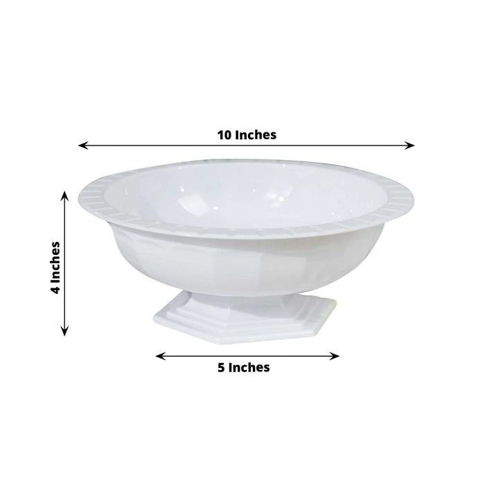 compote bowl, compote vases, compote centerpiece, plastic compote vase, floral compote#color_parent