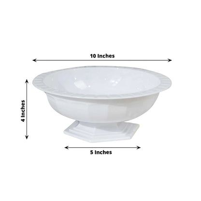 compote bowl, compote vases, compote centerpiece, plastic compote vase, floral compote#color_parent