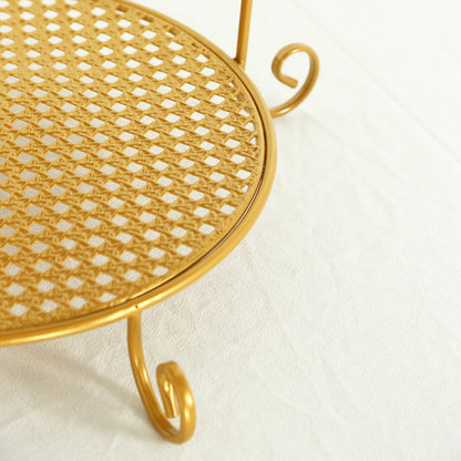 metal, cupcake stand, dessert display stand, tiered cake stand, pedestal dessert stands#color_gold