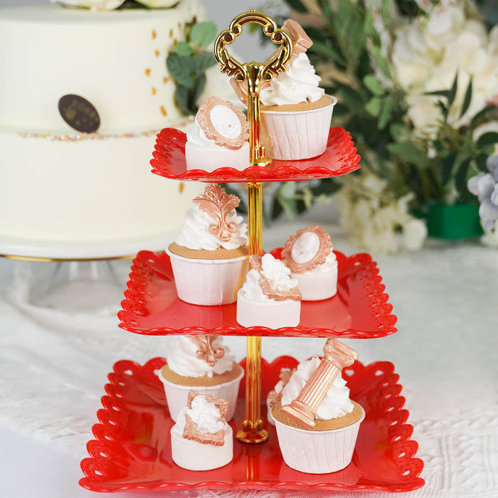 3 tier cupcake stand, plastic cupcake stand, tiered dessert tray, cupcake, display stand, cupcake tower stand#color_parent