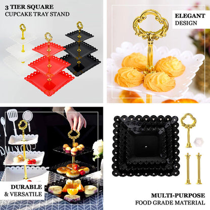 3 tier cupcake stand, plastic cupcake stand, tiered dessert tray, cupcake, display stand, cupcake tower stand#color_parent