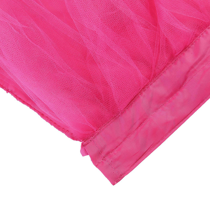 table skirt, tulle table skirt, table skirt tutu, tutu table skirt#color_fuchsia